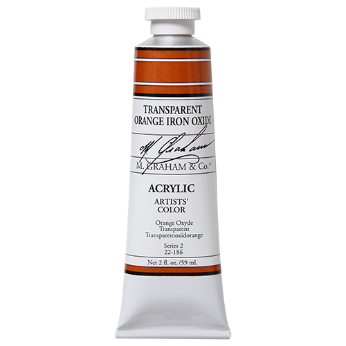 M GRAHAM TRANS. ORANGE IRON OXIDE 60ML TUBE ACRYLIC