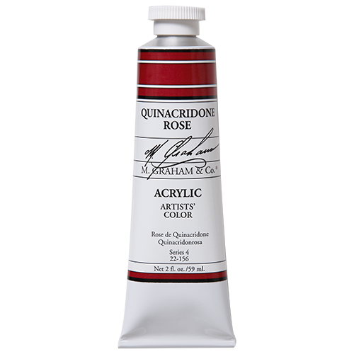 M GRAHAM QUINACRIDONE ROSE 60ML TUBE ACRYLIC