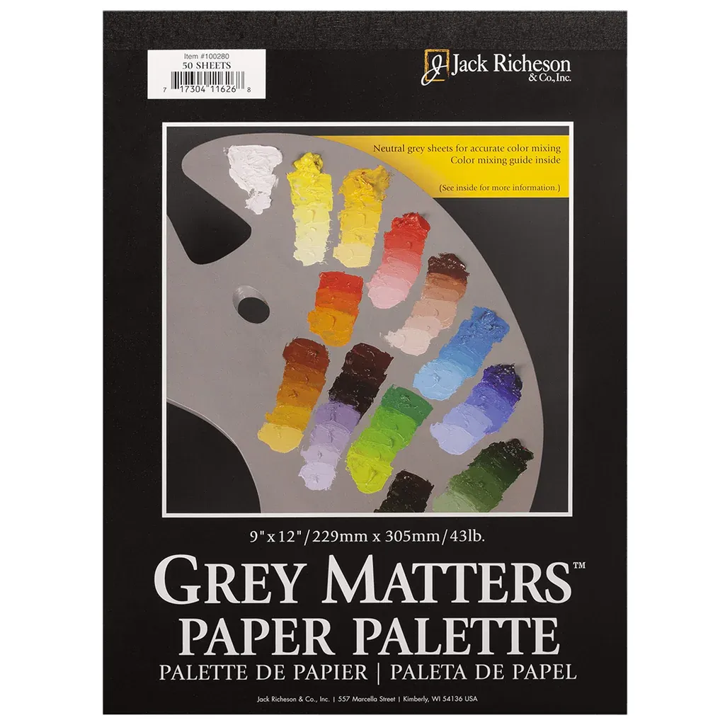 Jack Richeson Grey Matters Paper Palettes 9 in. x 12 in.