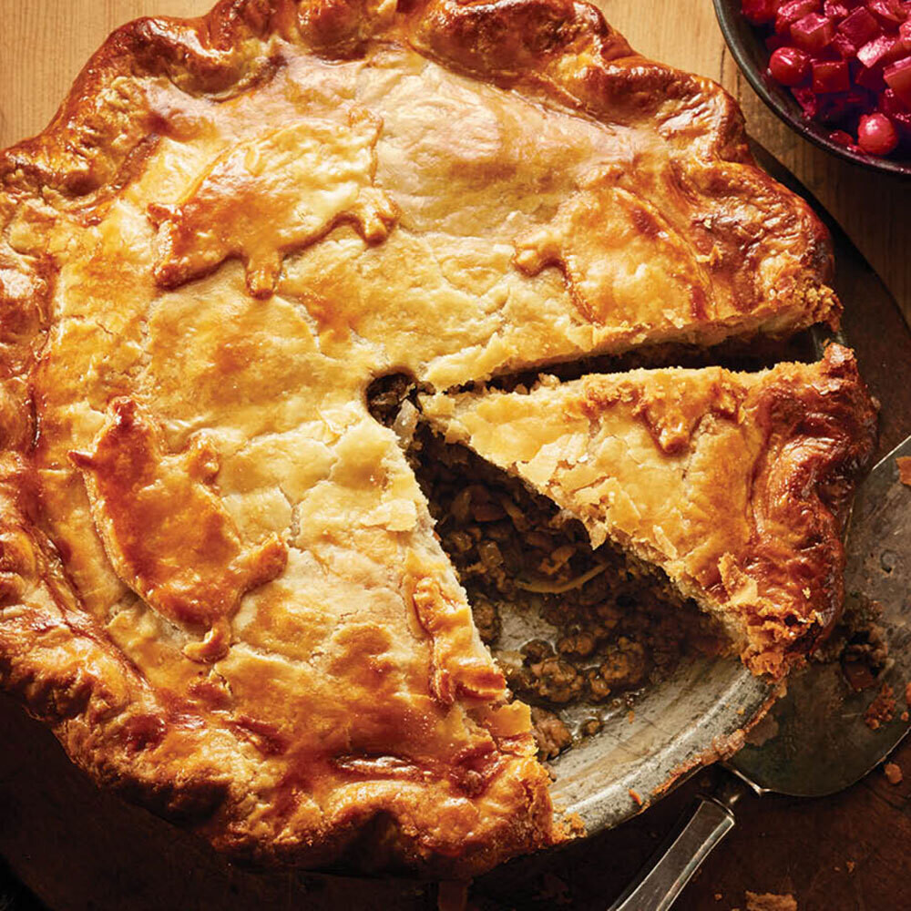 9" Beef & Pork Tourtiere with Beef Gravy