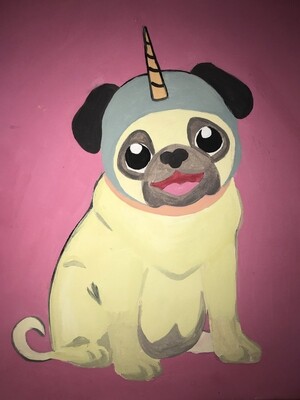 Uni-Pug Sip &amp; Paint Kit