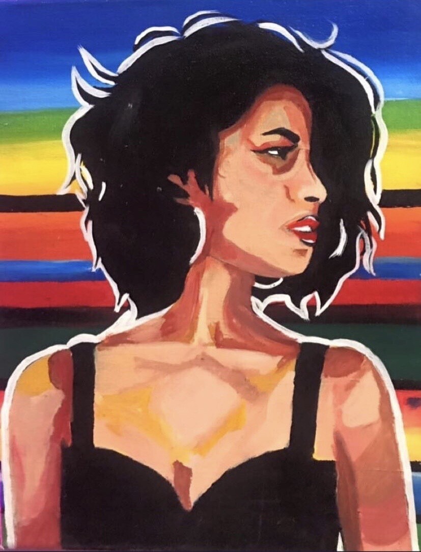 Selena with Serape Sip &amp; Paint Kit