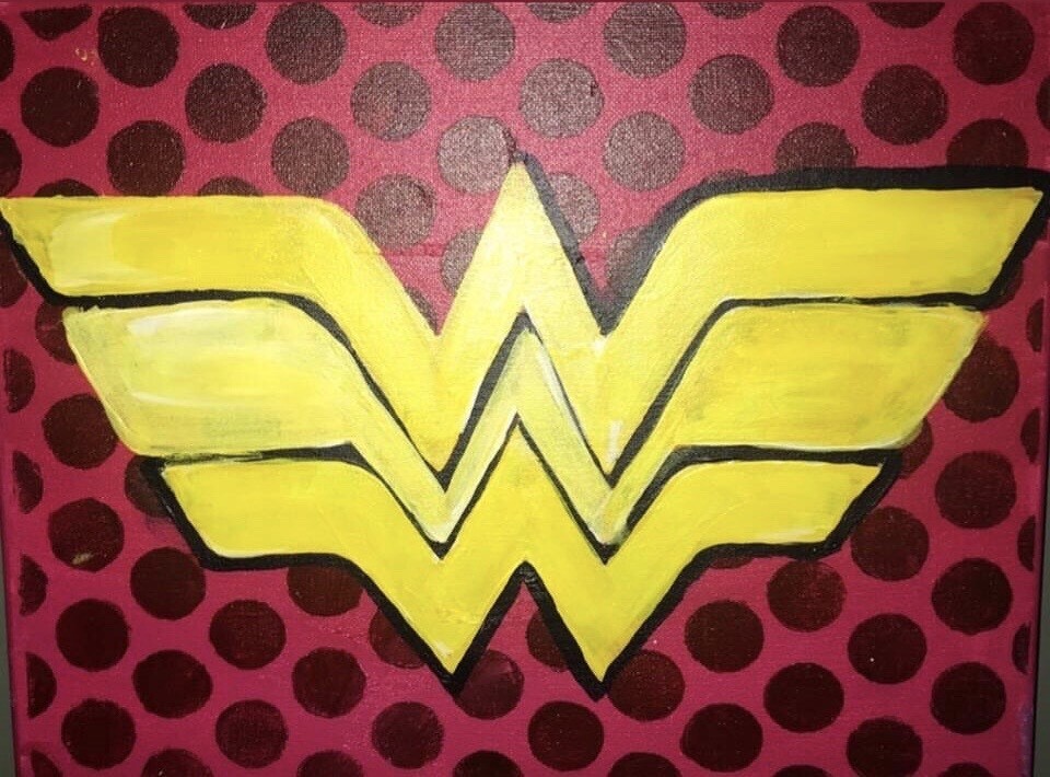 Wonder Woman Sip &amp; Paint Kit