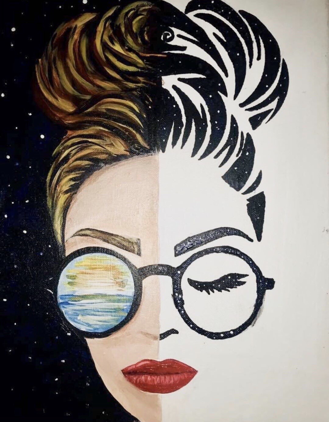Galaxy Girl Sip &amp; Paint Kit