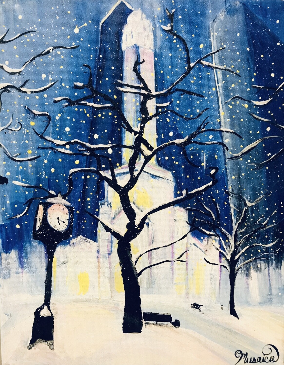 Chicago Winter Wonderland Sip &amp; Paint Kit