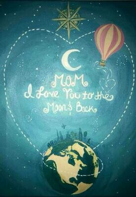 To The Moon &amp; Back Sip &amp; Paint Kit