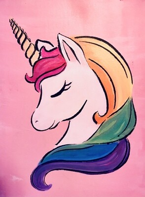 Rainbow Unicorn Sip &amp; Paint Kit