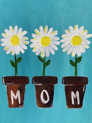 Flower Pots Sip &amp; Paint Kit