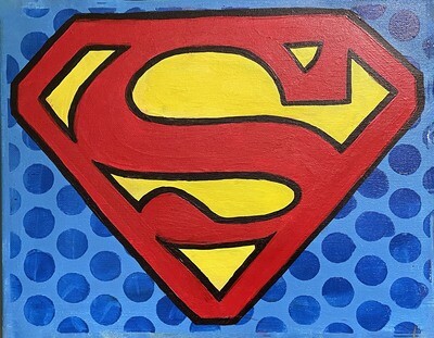 Superman Sip &amp; Paint Kit