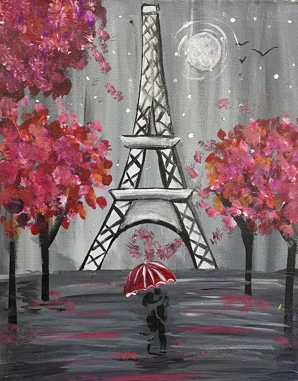 Eiffel Tower Sip &amp; Paint Kit