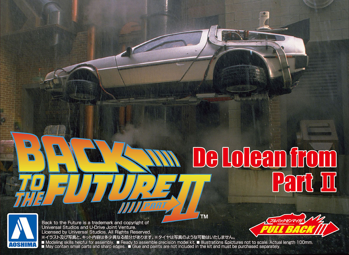 BACK TO THE FUTURE PART II - PULL-BACK DELOREAN