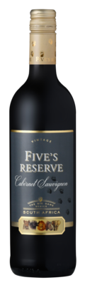 FIVE'S RESERVE CABERNET SAUVIGNON - 6 x 750ml