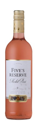 FIVE'S RESERVE MERLOT ROSE - 6 x 750ml