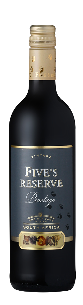 FIVE'S RESERVE PINOTAGE - 6 x 750ml