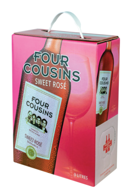 FOUR COUSINS NATURAL SWEET ROSÉ - 4 x 3L FOUR COUSINS NATURAL SWEET ROSÉ - 4 x 3L