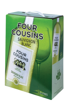 FOUR COUSINS SAUVIGNON BLANC - 4 x 3L FOUR COUSINS SAUVIGNON BLANC - 4 x 3L