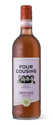 FOUR COUSINS NATURAL SWEET ROSÉ - 12 x 500ml FOUR COUSINS NATURAL SWEET ROSÉ - 12 x 500ml