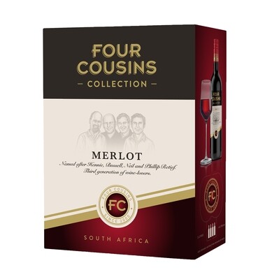 FOUR COUSINS COLLECTION MERLOT - 4 x 3L FOUR COUSINS COLLECTION MERLOT - 4 x 3L