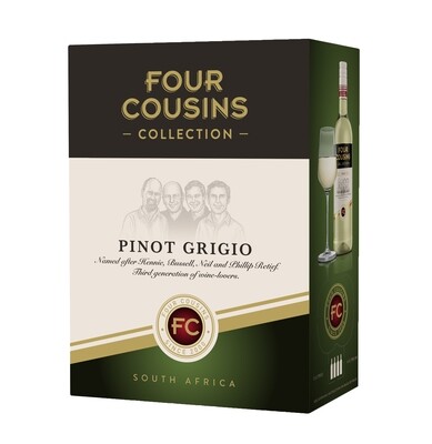 FOUR COUSINS COLLECTION PINOT GRIGIO - 4 x 3L