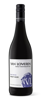 VAN LOVEREN BLUE VELVET PINOT NOIR - 6 x 750ml VAN LOVEREN BLUE VELVET PINOT NOIR - 6 x 750ml