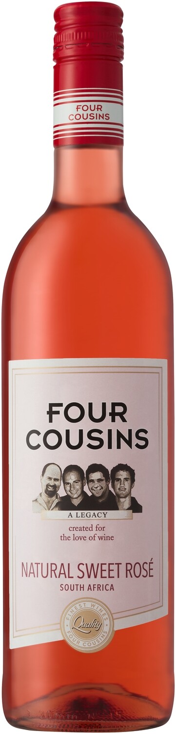 FOUR COUSINS NATURAL SWEET ROSE - 12 x 750ml