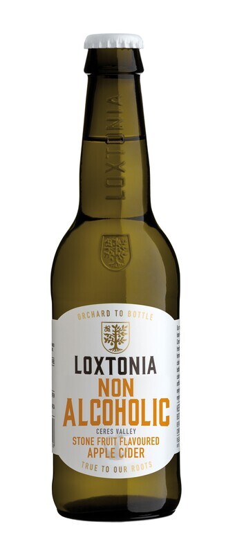 LOXTONIA NON ALCOHOLIC STONE FRUIT FLAVOURED APPLE CIDER -  4 x 340ml