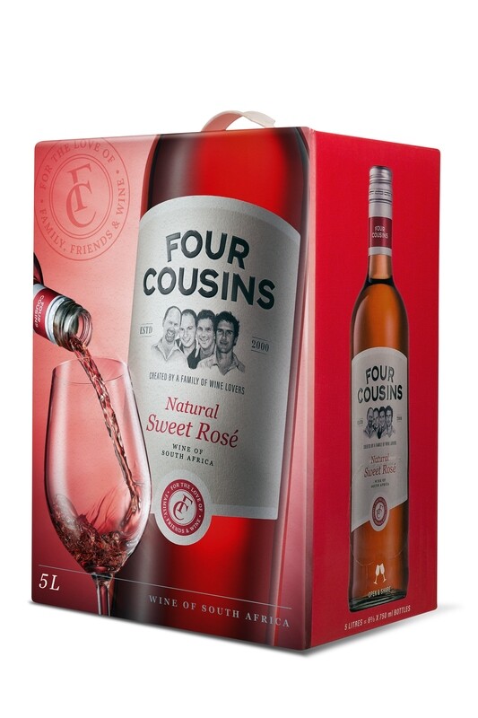 FOUR COUSINS NATURAL SWEET ROSE - 4 x 5L
