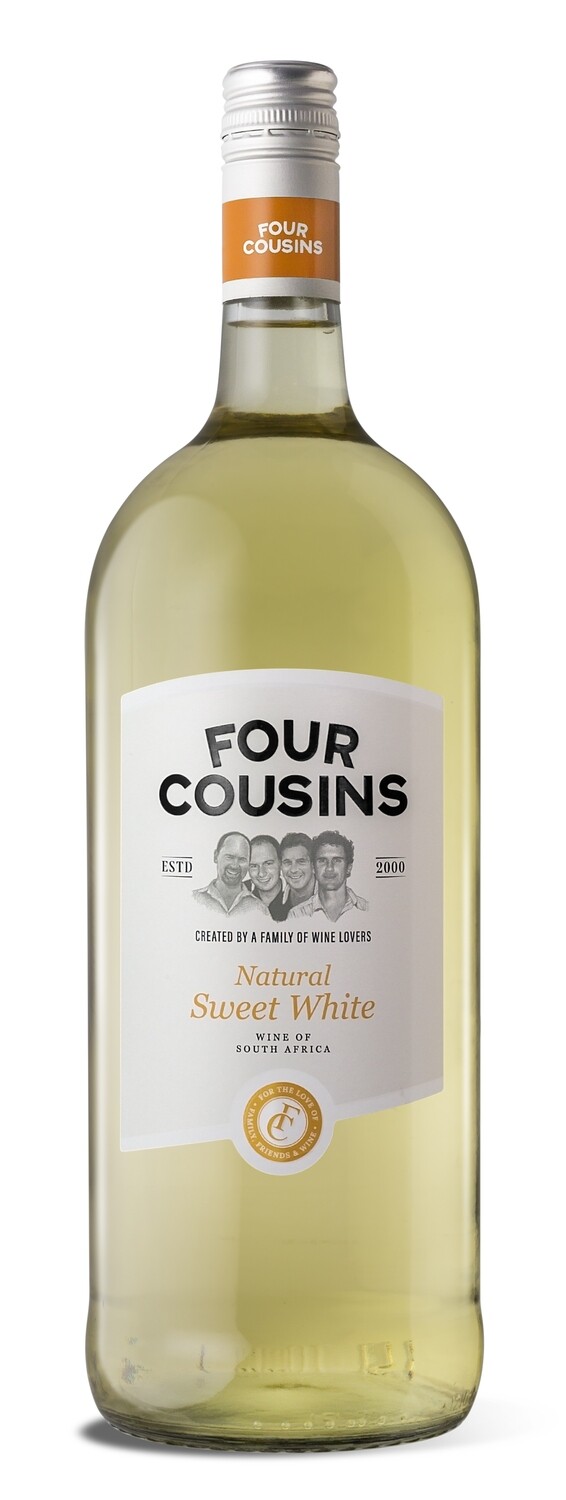 FOUR COUSINS NATURAL SWEET WHITE - 6 x 1.5L