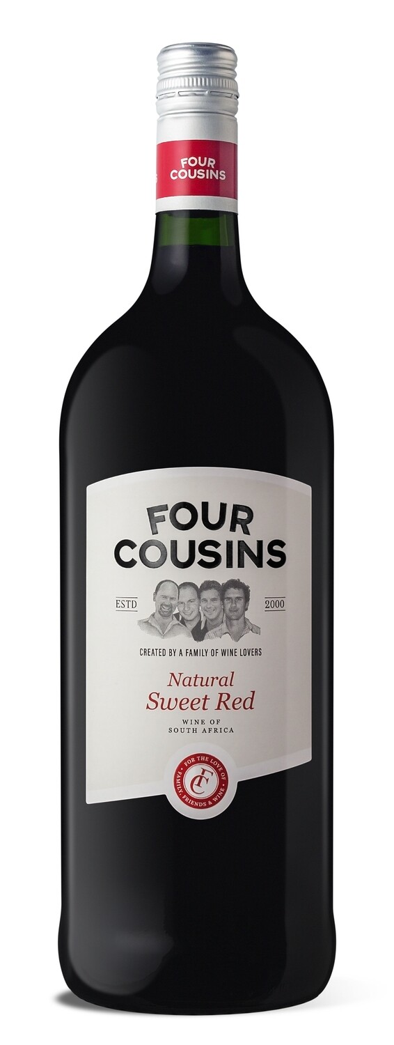 FOUR COUSINS NATURAL SWEET RED - 6 x 1.5L