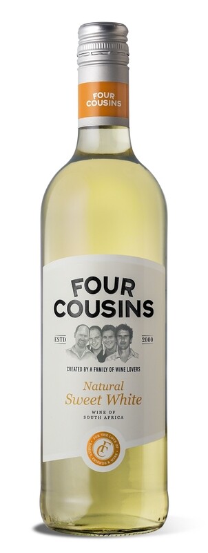 FOUR COUSINS NATURAL SWEET WHITE - 12 x 750ml