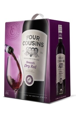 FOUR COUSINS DRY RED - 4 x 5L