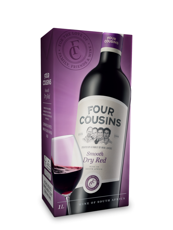 FOUR COUSINS DRY RED - 12 x 1L