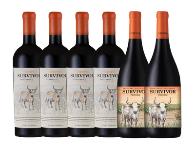 SURVIVOR RESERVE PINOTAGE MIX CASE - 6 x 750ml