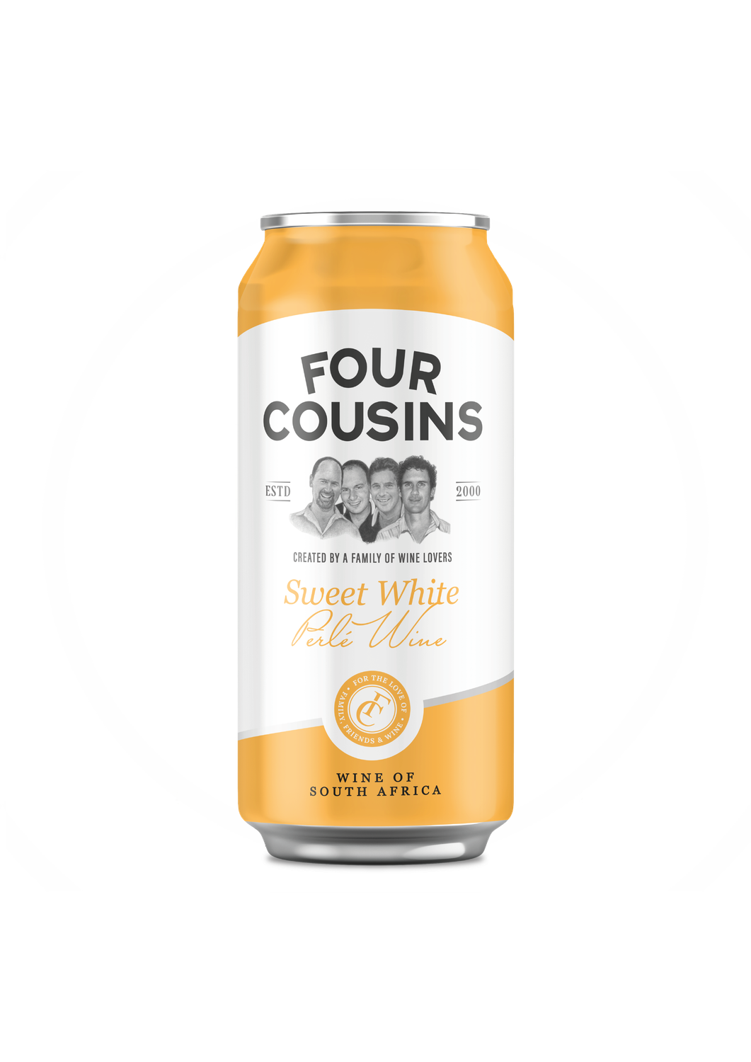 FOUR COUSINS SWEET WHITE PERLE CAN -  24 x 440ml
