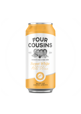 FOUR COUSINS SWEET WHITE PERLE CAN -  24 x 440ml