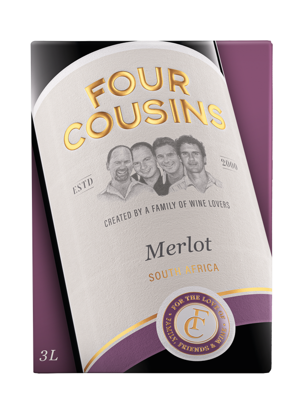 FOUR COUSINS COLLECTION MERLOT - 4 x 3L