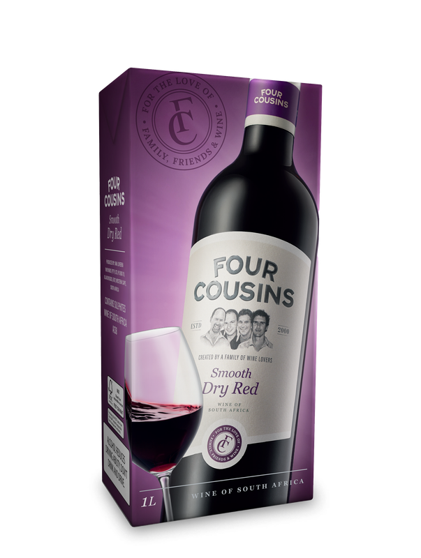 FOUR COUSINS DRY RED - 12 x 1L