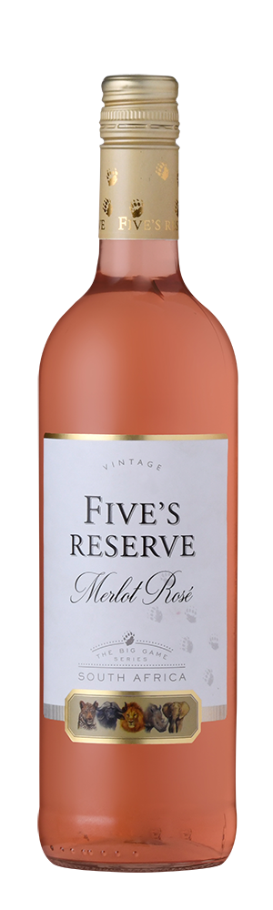 FIVE'S RESERVE MERLOT ROSE - 6 x 750ml FIVE'S RESERVE MERLOT ROSE - 6 x 750ml