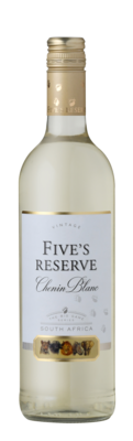 FIVE'S RESERVE CHENIN BLANC - 6 x 750ml FIVE'S RESERVE CHENIN BLANC - 6 x 750ml
