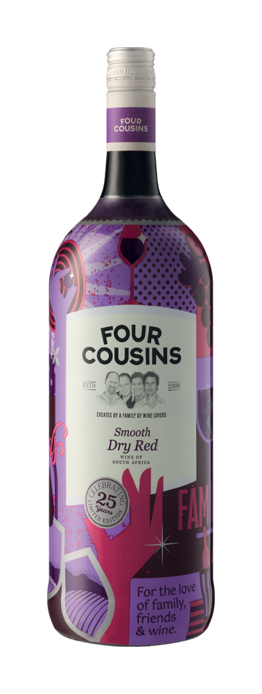 FOUR COUSINS DRY RED - 6 x 1.5L
