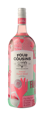 FOUR COUSINS NATURAL SWEET ROSE - 6 x 1.5L