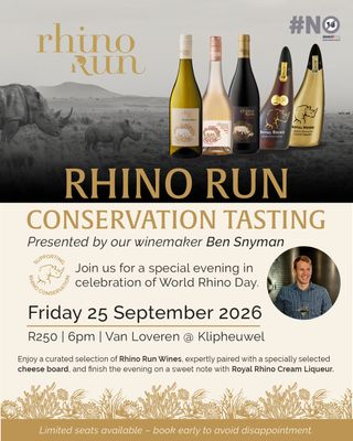 WINEMAKER'S TASTING AT VAN LOVEREN KLIPHEUWEL - 25 SEP 2026