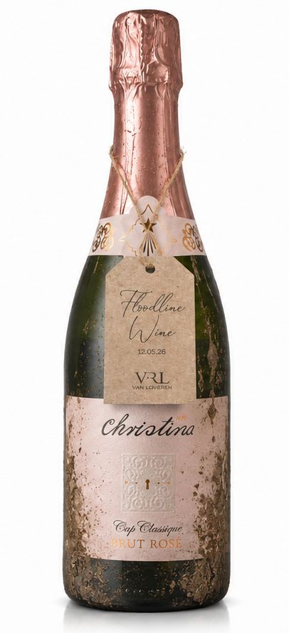 CHRISTINA CAP CLASSIQUE BRUT ROSÉ FLOODLINE - 6 x 750ml