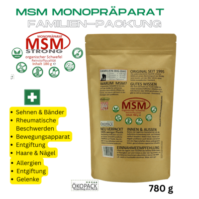 MSM STRONG (Methyl Sulfonyl Methan) Monopräparat