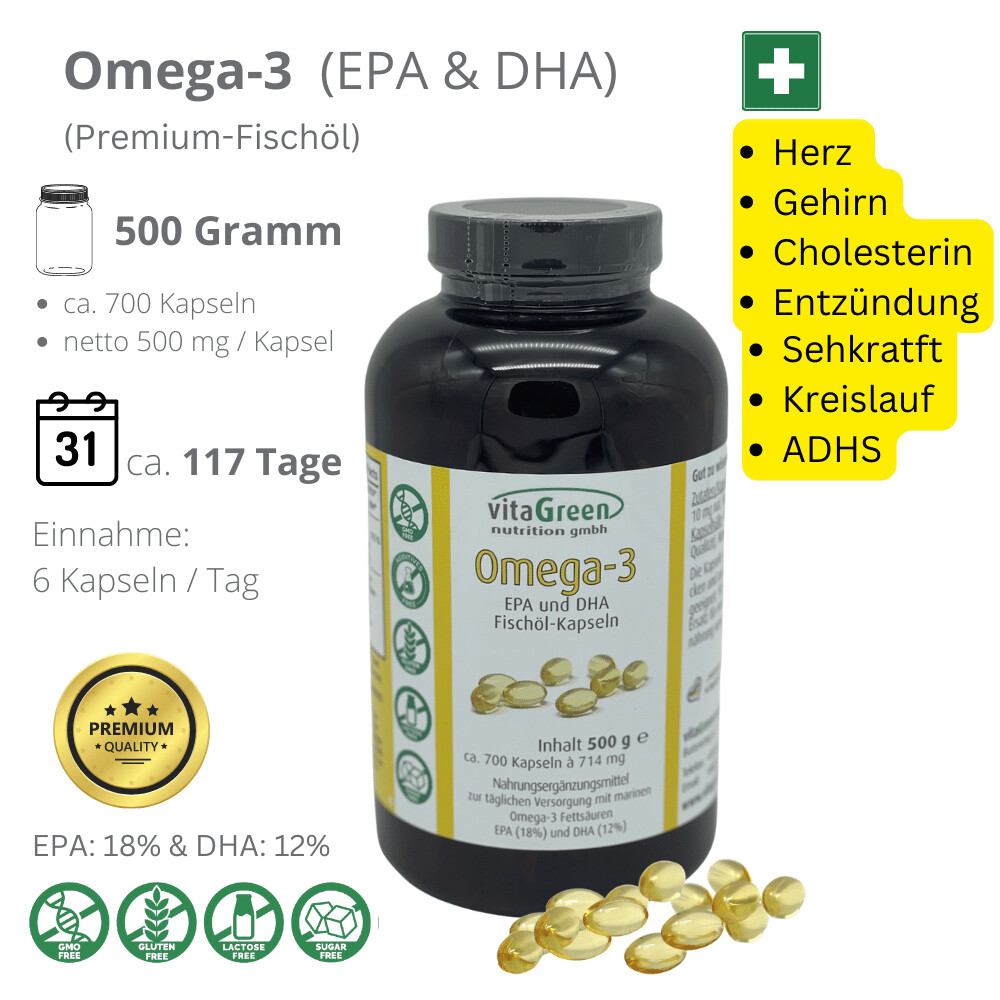 OMEGA-3 Premium Fischöl