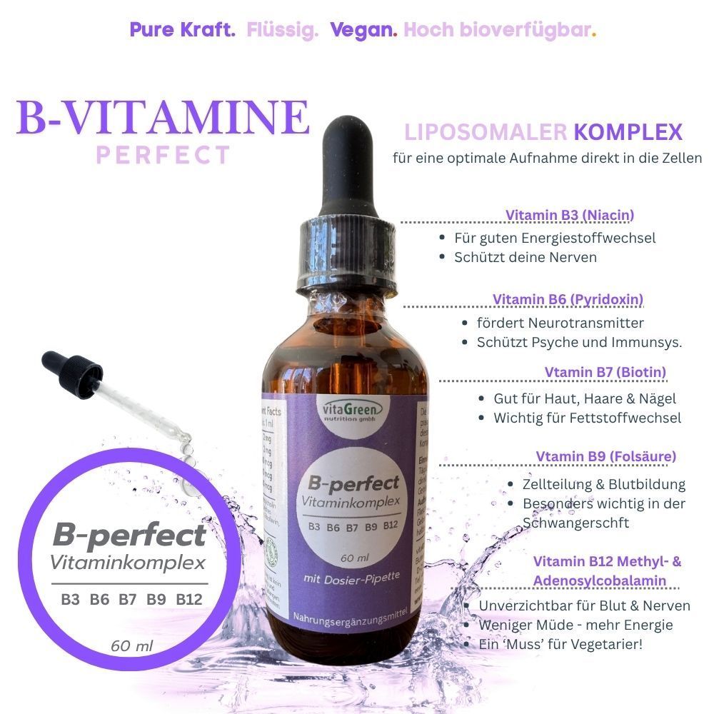 B-perfect - flüssiger, hochdosierter Vitamin B-Komplex