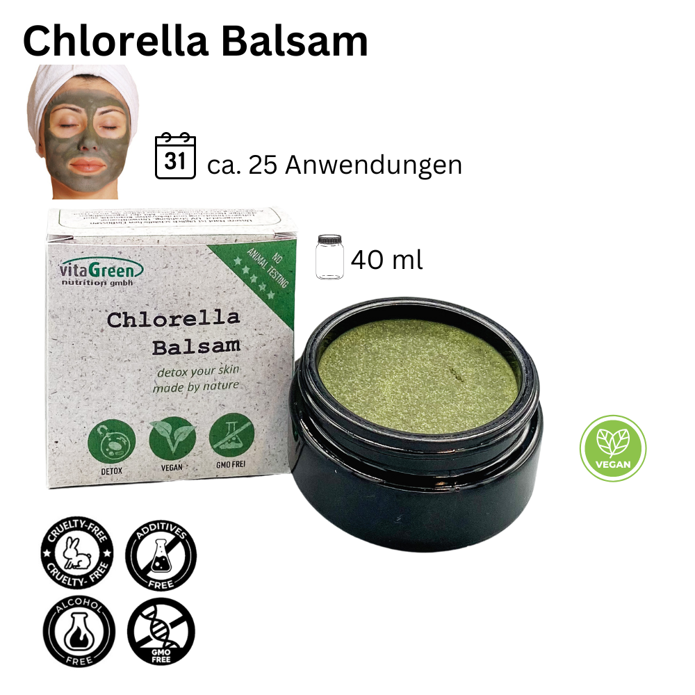 Chlorella Balsam - natürlich, tiefenwirksame Hautpflege Chlorella Balsam - natürlich, tiefenwirksame Hautpflege