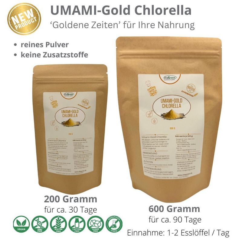 Umami-Gold Chlorella -das neue Superfood