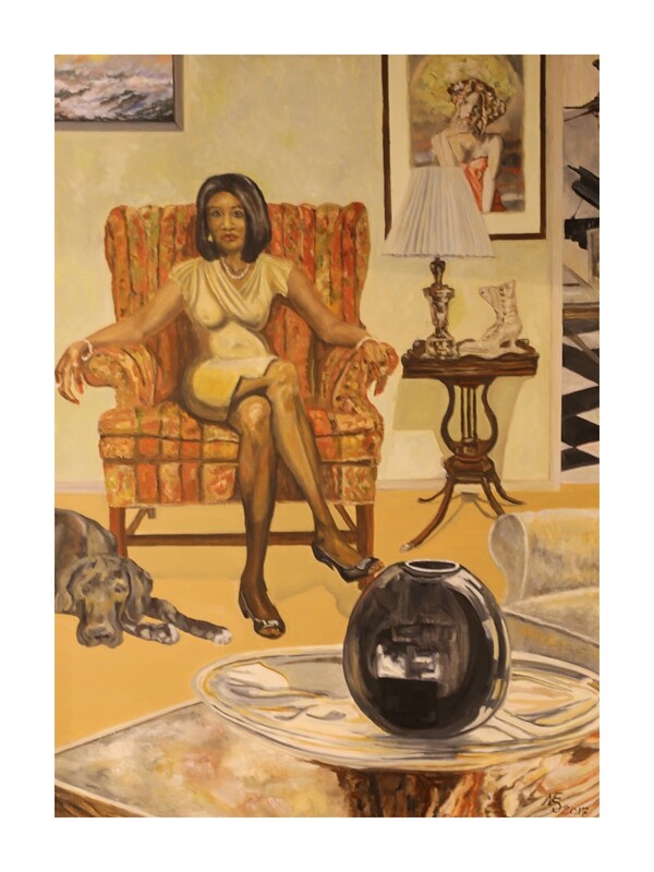 Black Stockings Print 16" x 12"