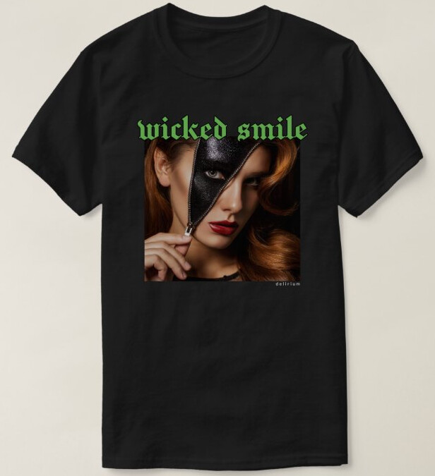 Wicked Smile Delirium t. shirt (unisex) - black colour Australian orders only